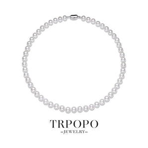 Aurora Mirror Freshwater Pearl Necklace - TRPOPO