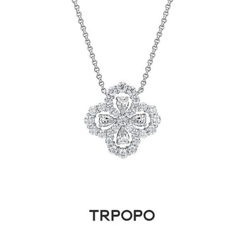 Diamond Blossom Necklace - TRPOPO