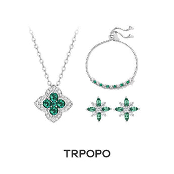 Emerald Blossom Parure - TRPOPO
