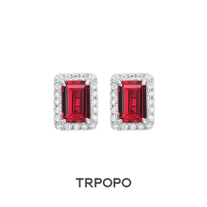Emerald Diamond Classic Earrings - TRPOPO