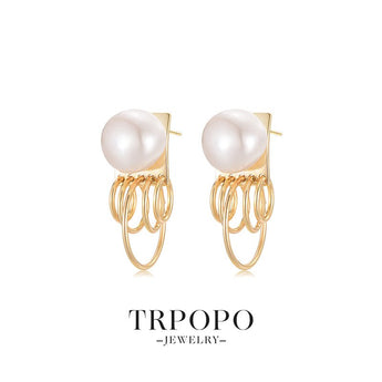 Encircled Pearl Fantasia Earrings - TRPOPO