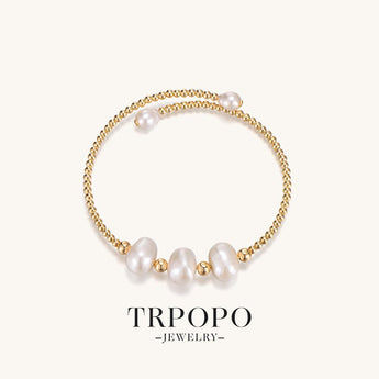 Golden Chain Graceful Pearl Bracelet - TRPOPO