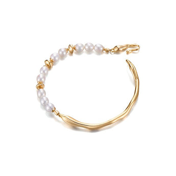 Golden Wave Pearl Bracelet - TRPOPO