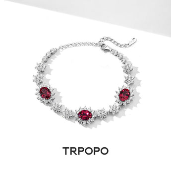 High - End Ruby Diamond Bracelet - TRPOPO