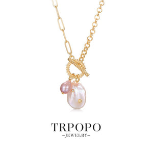 Iridescent Symbiotic Baroque Pearl Chain - TRPOPO