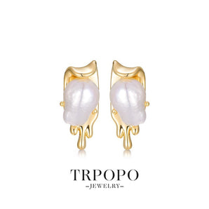 Lava - Pearl Earrings - TRPOPO