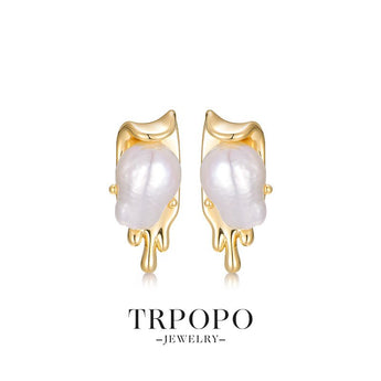 Lava - Pearl Earrings - TRPOPO