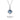 Light Blue Gem Diamond Halo Pendant Necklace - TRPOPO