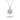 Moissanite Halo Circle Necklace - Sterling Silver - TRPOPO