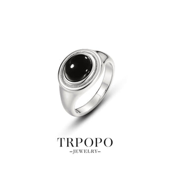 Mystic Onyx Statement Ring - TRPOPO