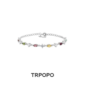 Rainbow Tourmaline Star Bracelet - TRPOPO