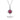 Rose Red Gem Diamond Halo Pendant Necklace - TRPOPO