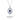 Sapphire & Mother - of - Pearl Floral Pendant Necklace - TRPOPO