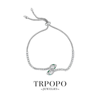 Serpent Diamond Bracelet Personalized Luxury Niche Design Jewelry - TRPOPO