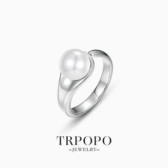 Soft Winding Pearl Ring - TRPOPO