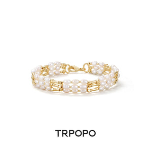 Triple Baroque Pearl Bracelet - TRPOPO