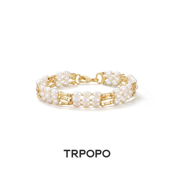 Triple Baroque Pearl Bracelet - TRPOPO