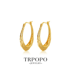 U Shaped Hoop Earrings - TRPOPO