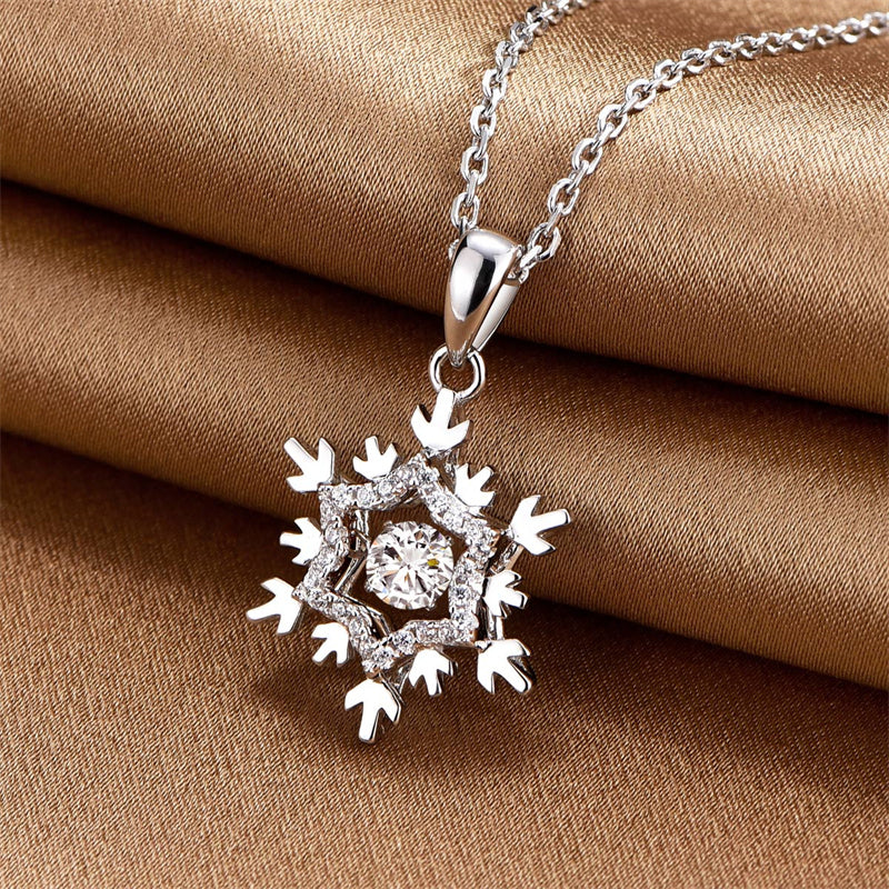 TRPOPO MS "Frozen" Snowflake Diamond Necklace