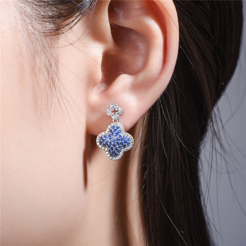 TRPOPO MS Four-leaf clover Lucky Earrings