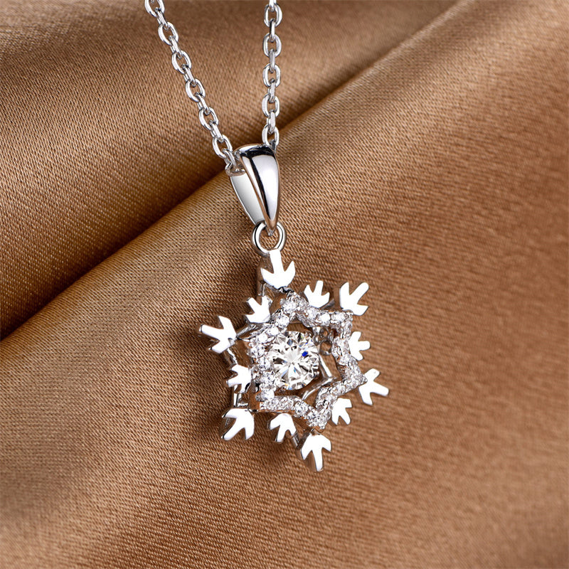 TRPOPO MS "Frozen" Snowflake Diamond Necklace