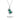 Emerald and Diamond Double Gem Pendant Necklace