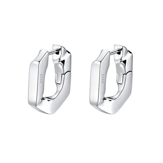 TRPOPO MS Minimalist sterling silver earrings