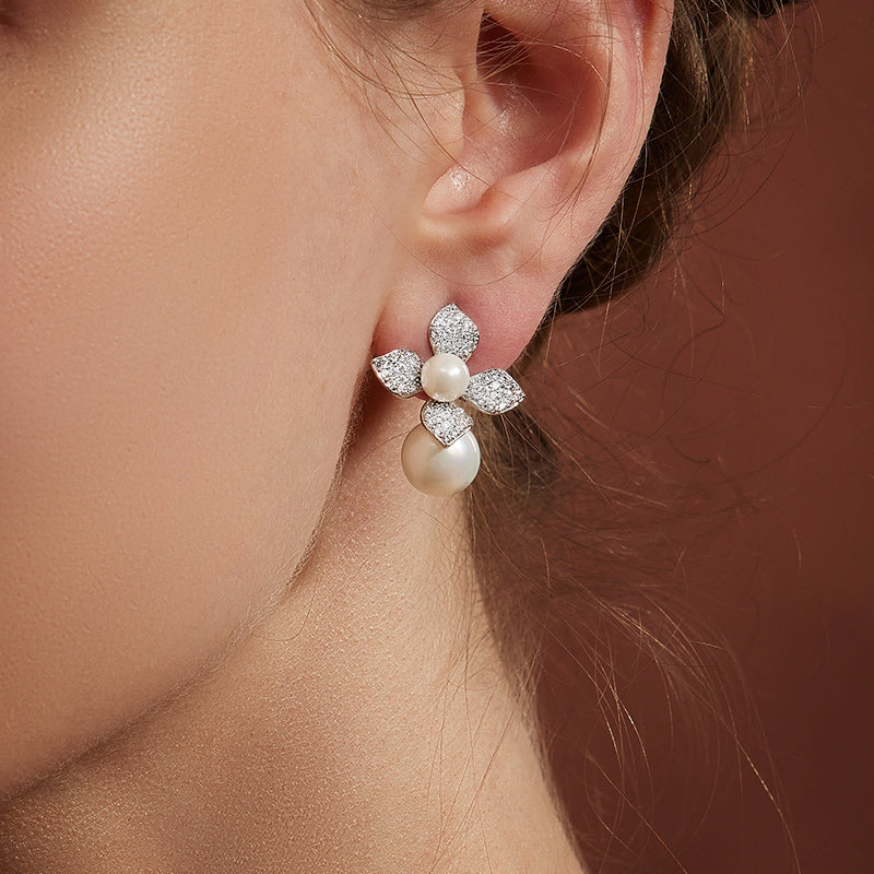 TRPOPO MS Lilac Pearl Earrings