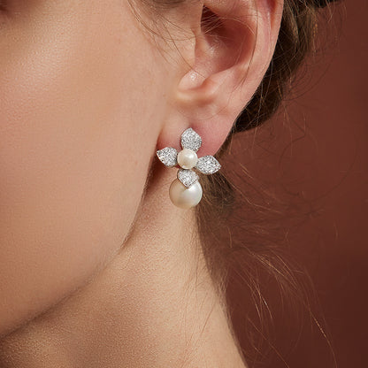 TRPOPO MS Lilac Pearl Earrings