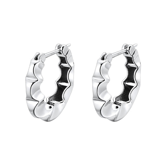 TRPOPO MS Wavy Round Earrings