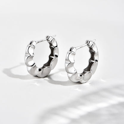 TRPOPO MS Wavy Round Earrings