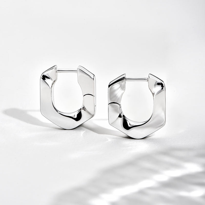 TRPOPO MS Minimalist sterling silver earrings