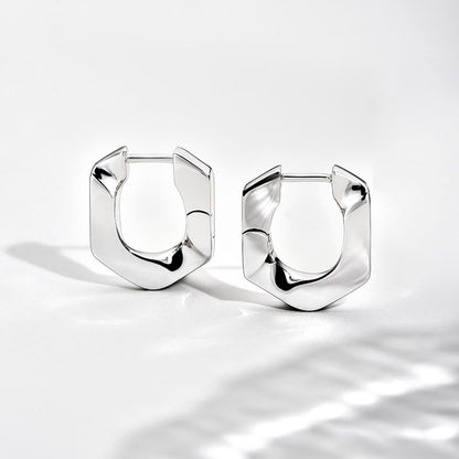 TRPOPO MS Minimalist sterling silver earrings