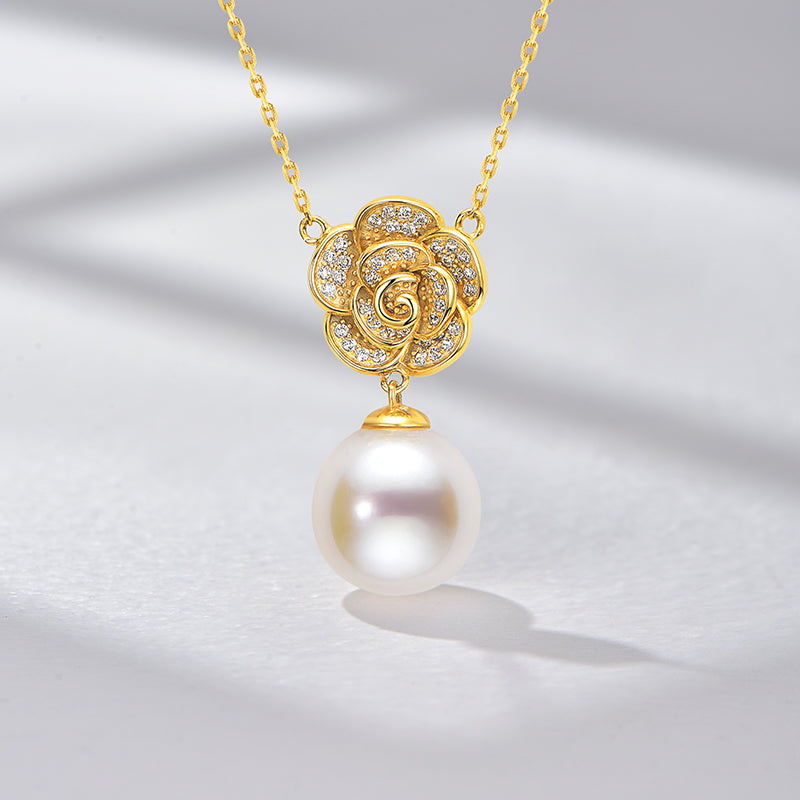 TRPOPO MS Rose Pearl Necklace