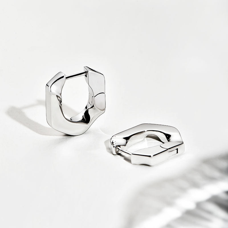 TRPOPO MS Minimalist sterling silver earrings