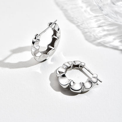 TRPOPO MS Wavy Round Earrings