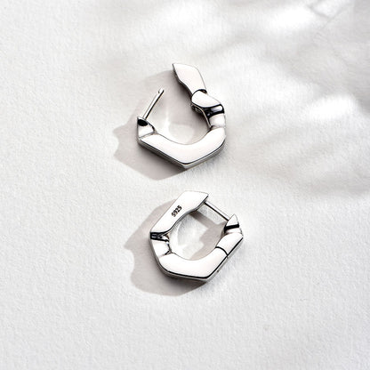 TRPOPO MS Minimalist sterling silver earrings