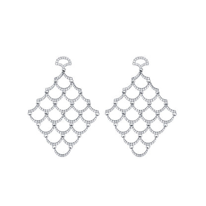 TRPOPO MS Mesh Square Earrings