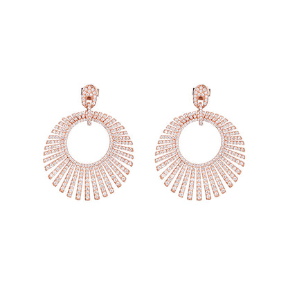 TRPOPO MS Geometric Circle Gradient Earrings