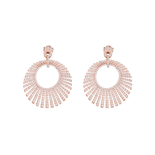 TRPOPO MS Geometric Circle Gradient Earrings