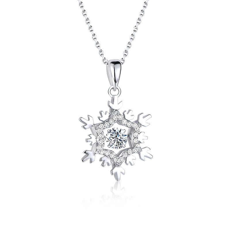 TRPOPO MS "Frozen" Snowflake Diamond Necklace