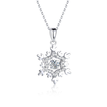 TRPOPO MS "Frozen" Snowflake Diamond Necklace