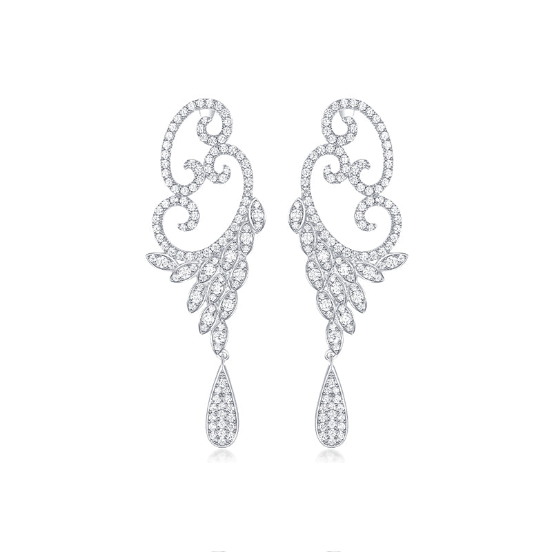 TRPOPO MS Lace Cloud Drop Earrings