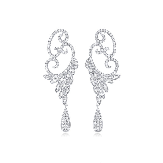 TRPOPO MS Lace Cloud Drop Earrings