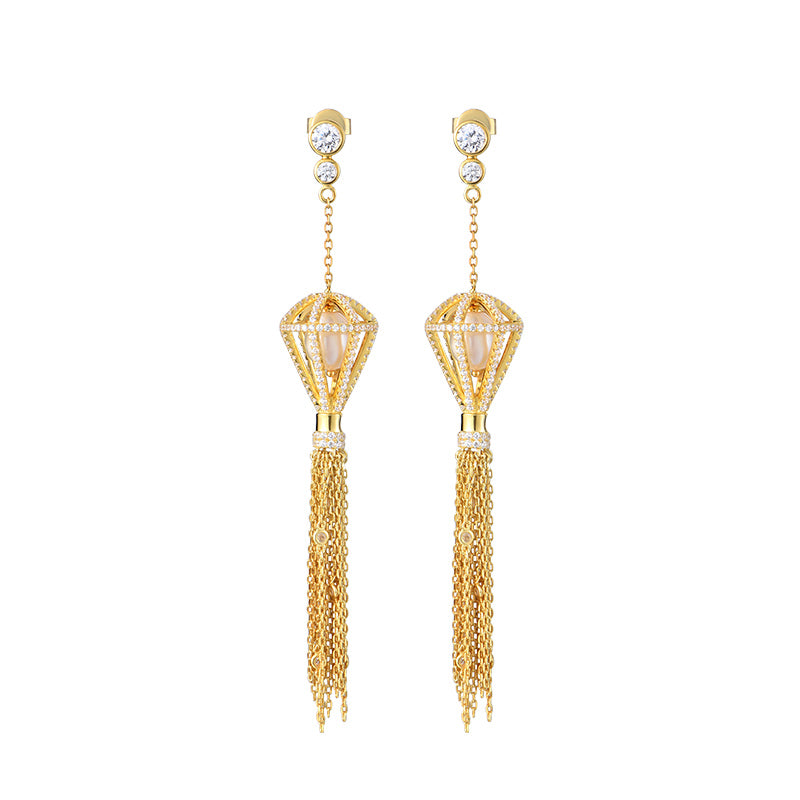 TRPOPO MS "Lantern" Tassel Earrings