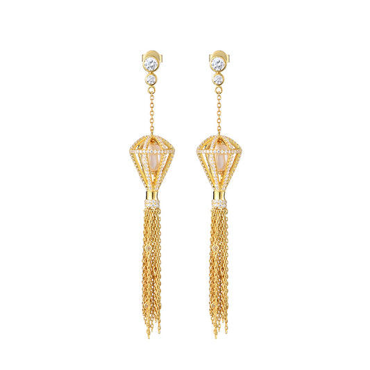 TRPOPO MS "Lantern" Tassel Earrings