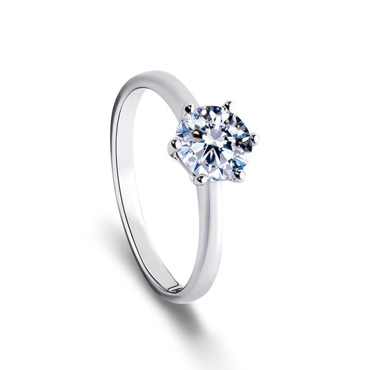 TRPOPO MS Glamor Fire Moissanite Ring