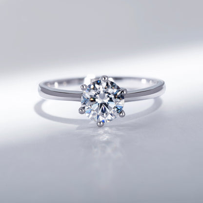 TRPOPO MS Glamor Fire Moissanite Ring