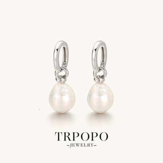 TRPOPO Baroque Pearl Drop Earrings