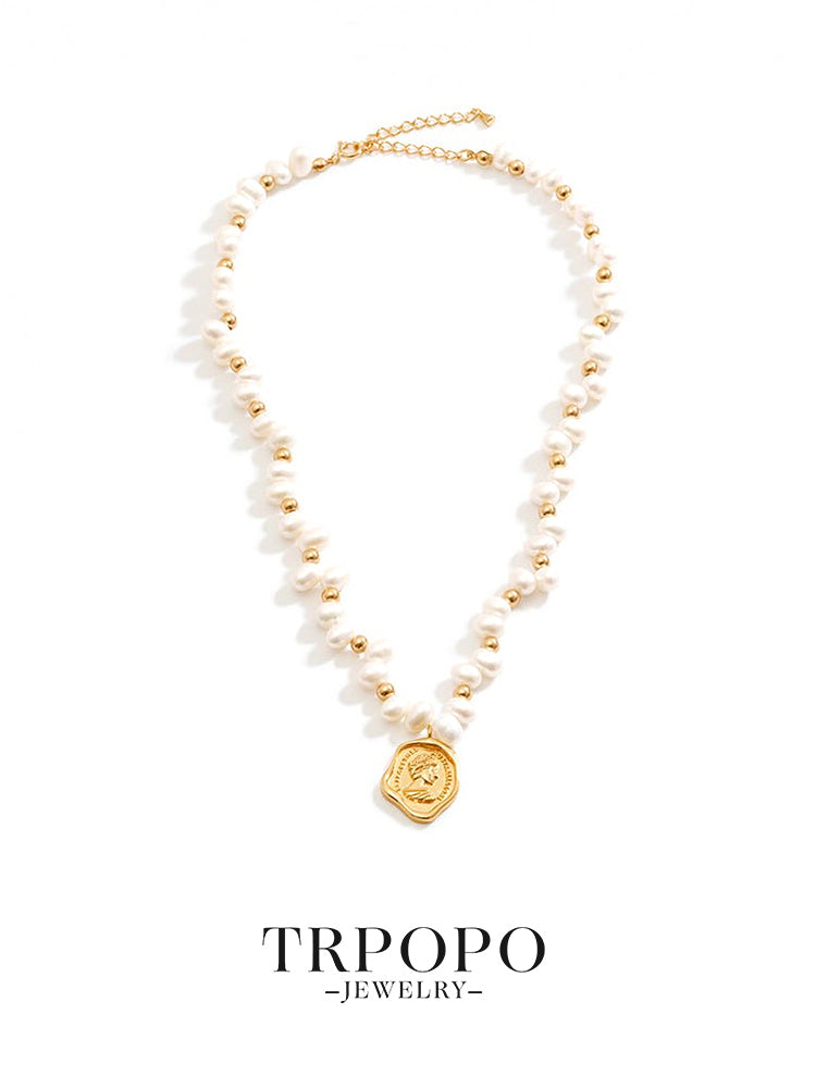 TRPOPO Baroque Pearl Necklaces